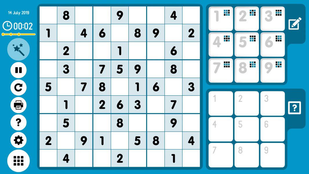 Level 2019-07-14. Online Sudoku