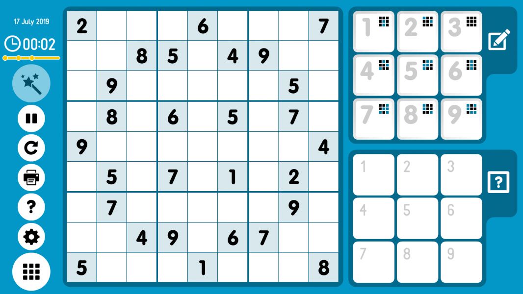 Level 2019-07-17. Online Sudoku