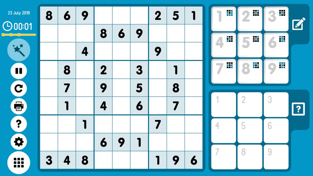 Level 2019-07-23. Online Sudoku