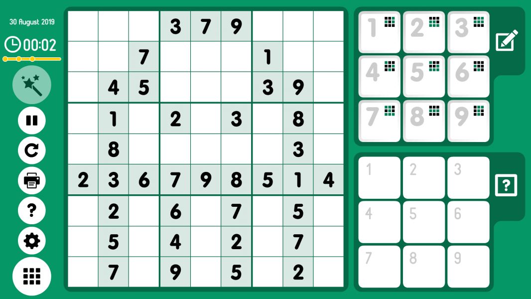 Level 2019-08-30. Online Sudoku
